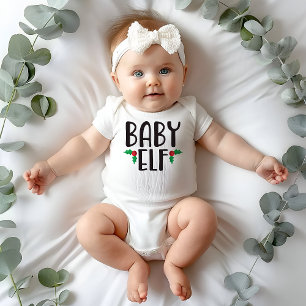 Body Para Bebê Natal da família Baby Elf