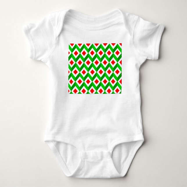 Body Para Bebê Natal de Cubos 3D (Frente)