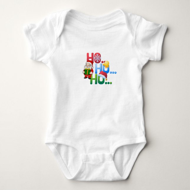 Body Para Bebê Natal do bebê (Frente)