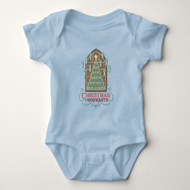 Body Para Bebê Natal na Gráfica de Biscoitos HOGWARTS™ (Frente)