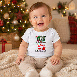 Body Para Bebê Natal Personalizado Bebê Feliz Natal Papai Noel
