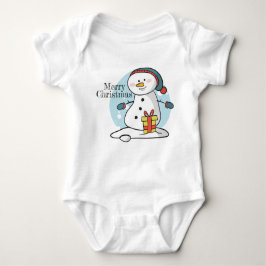 Body Para Bebê Natal Snowman Bebê Bodô