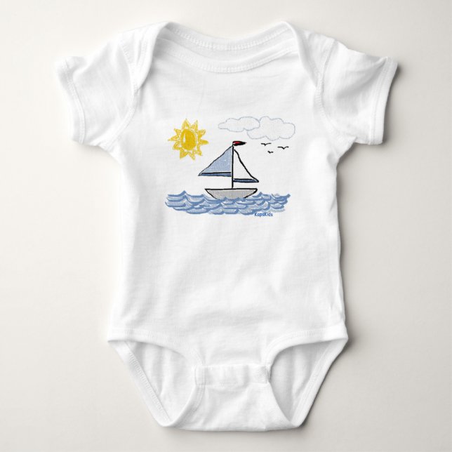 Body Para Bebê Navio (Frente)