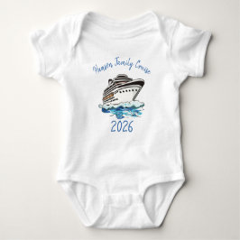 Body Para Bebê Navio de Cruzeiro Personalizado