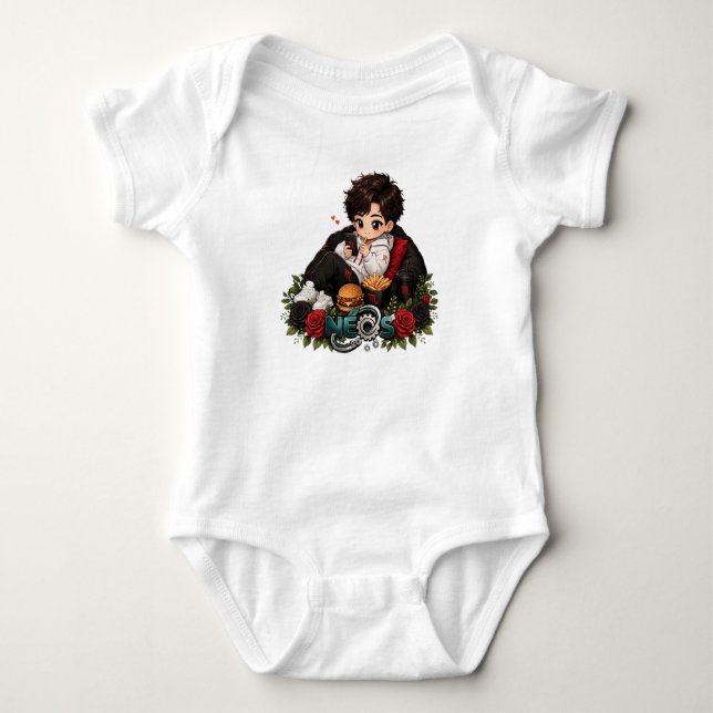 Body Para Bebê Neos Kawaii Zodíaco Escorpião (Frente)
