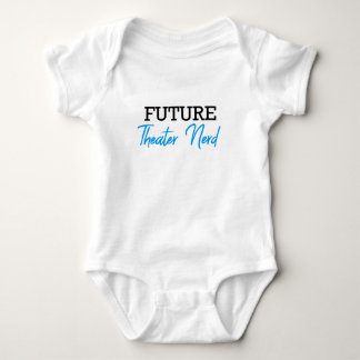 Body Para Bebê Nerd de Teatro Futuro Azul