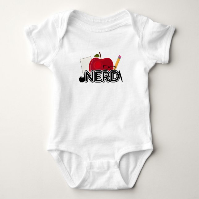 Body Para Bebê Nerd - Logotipo (Frente)