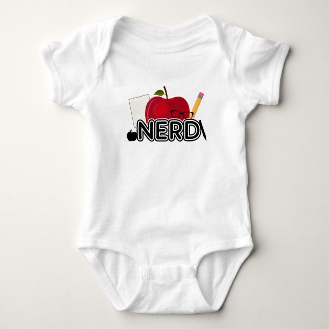 Body Para Bebê Nerd - Logotipo (Frente)