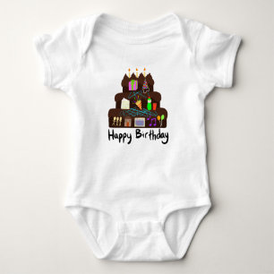 Body Para Bebê Nerdy Birthday Neural Network
