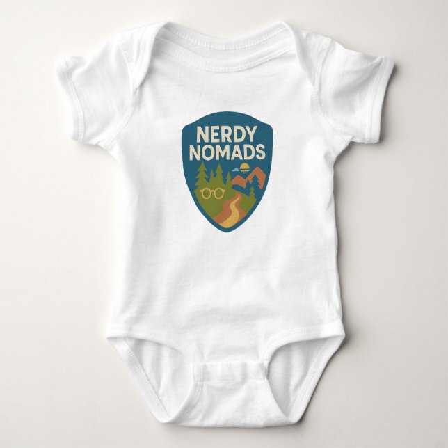 Body Para Bebê Nerdy Nomads Baby Bodydress - Adorável Aventure Aw (Frente)