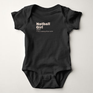 Body Para Bebê Netball Girl - Netball