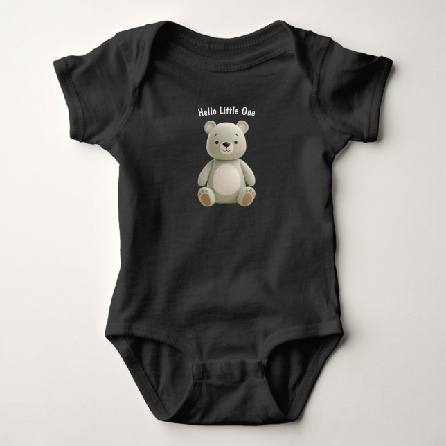 Body Para Bebê Neutral Bear Baby Bodysuit – Newborn Gift (Frente)