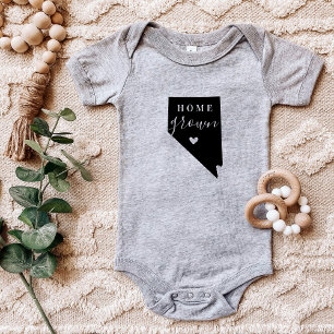 Body Para Bebê Nevada Home Grown State Tee