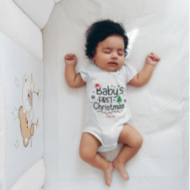 Body Para Bebê Neve Santa Hat da Árvore de Natal Personalizada do