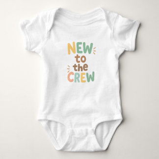 Body Para Bebê New to the Crew Baby Bodysuit Design