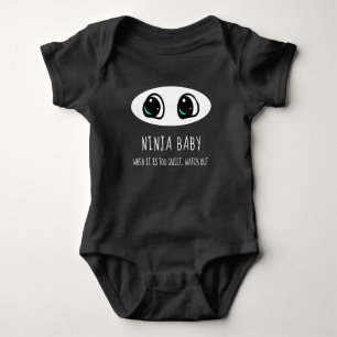 Body Para Bebê Ninja Baby - Engraçado Bodyfato