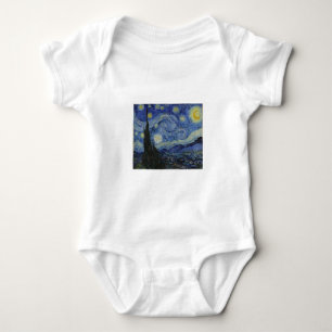 Body Para Bebê Noite Estrelada de Van Gogh