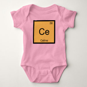 Body Para Bebê Nome Celine Elemento Químico Mesa Periódica