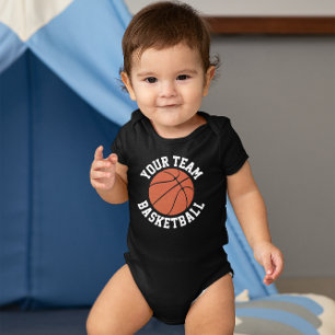 Body Para Bebê Nome da equipe do bebê do basquetebol, nome do
