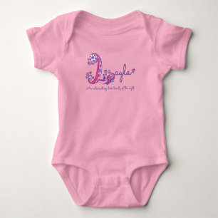 Body Para Bebê Nome da Layla e significado da roupa de meninas