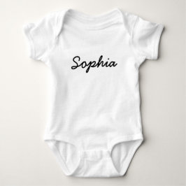 Body Para Bebê Nome de Bebê Personalizado | Tipografia de Roteiro