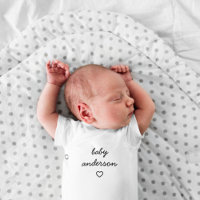 Nome do bebê | Coração Moderno Na moda de Cuta Ado