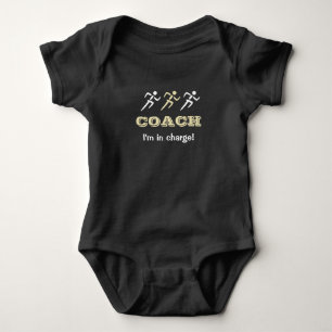 Body Para Bebê Nome do costume do treinador do corredor do