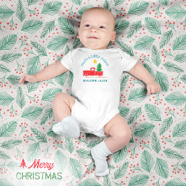 Body Para Bebê 🎅🏻 Nome do Pequeno Ajuda do Papai Noel 🌲Caminhã
