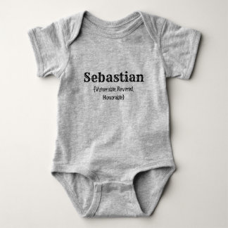 Body Para Bebê Nome e significado (Sebastian)