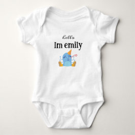 Body Para Bebê Nome minimalista para menina /engraçado 