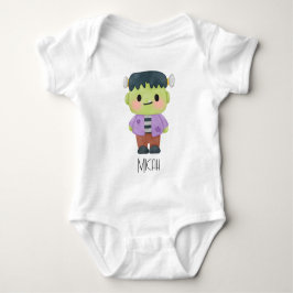 Body Para Bebê Nome Monograma do Monstro de Frankenstein