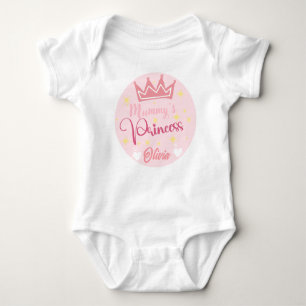 Body Para Bebê Nome personalizado Baby Bodyfato/princesa da mamãe