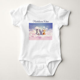 Body Para Bebê Nome personalizado Baby Zebra com todos os seus am
