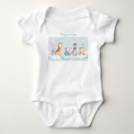 Body Para Bebê Nome personalizado Baby Zebra com todos os seus am