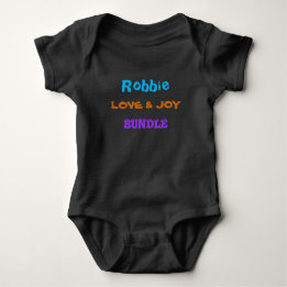 Body Para Bebê Nome Personalizado - Curto Scripts Coloridos