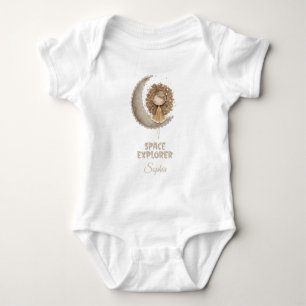 Body Para Bebê Nome Personalizado da Lua Personalizada da Fada do