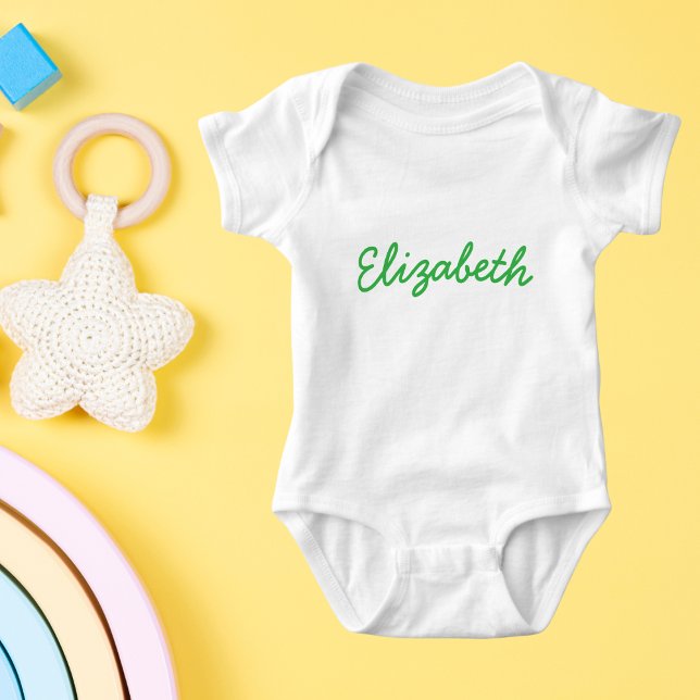 Body Para Bebê Nome Personalizado de Script Mínimo (Criador carregado)