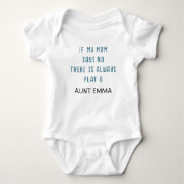 Body Para Bebê Nome Personalizado do Slogan do FUNNY AUNT
