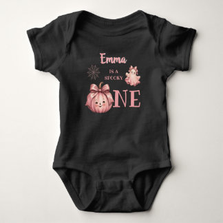 Body Para Bebê Nome personalizado é uma garotinha Pinkoween assus