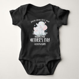 Body Para Bebê Nome Personalizado Feliz Dia de as mães 1rua - Ele