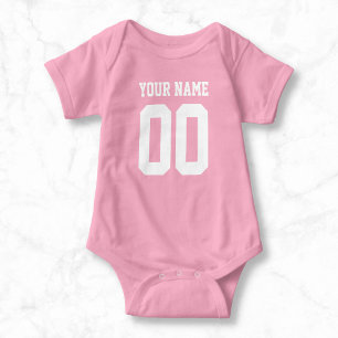 Body Para Bebê Nome Personalizado Número Bebê Futebol Jersey Bo