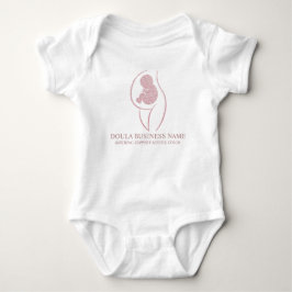 Body Para Bebê Nome Personalizado Treinador de Parto & Enfermeira