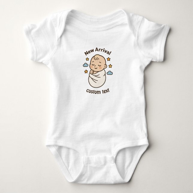 Body Para Bebê Nomes personalizados Bebê-Fato (Frente)