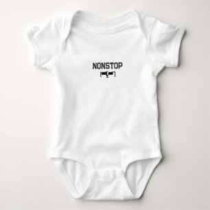 Body Para Bebê NONSTOP Gym Motivation Hoodie T Shirt