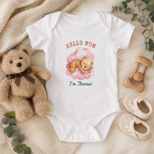 Body Para Bebê Nós Mal Podemos Esperar Menino Urso Churrasco de B