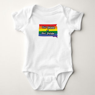 Body Para Bebê Nosso Estado de Orgulho Dakota do Sul