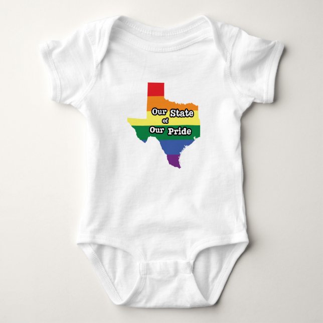 Body Para Bebê Nosso Estado de Orgulho| Texas (Frente)