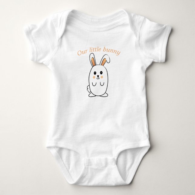 Body Para Bebê Nosso pequeno coelho  (Frente)