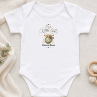 Body Para Bebê Nosso Pequeno Presente Anúncio de Gravidez de Nata