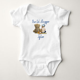 Body Para Bebê Nosso Pequeno Rebatedor Bebê Menino Personalizado